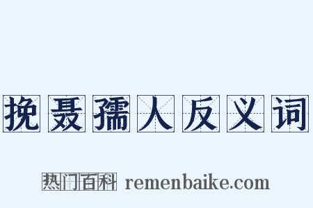 挽聂孺人反义词是什么意思的图片